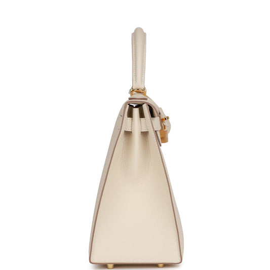 H Craie Epsom Sellier Kelly 28cm Gold Hardware