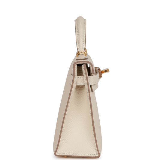 H Kelly Sellier 20 Craie Epsom Gold Hardware