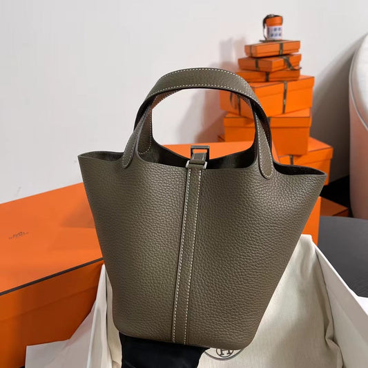 Hermes Picotin 18 Etoupe Bag 18cm