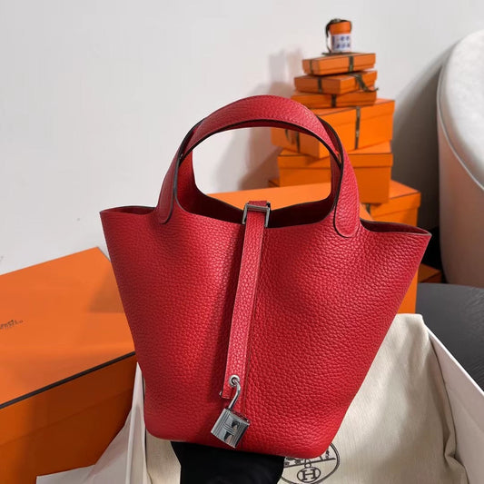 Hermes Picotin 18 Bag 18cm Red