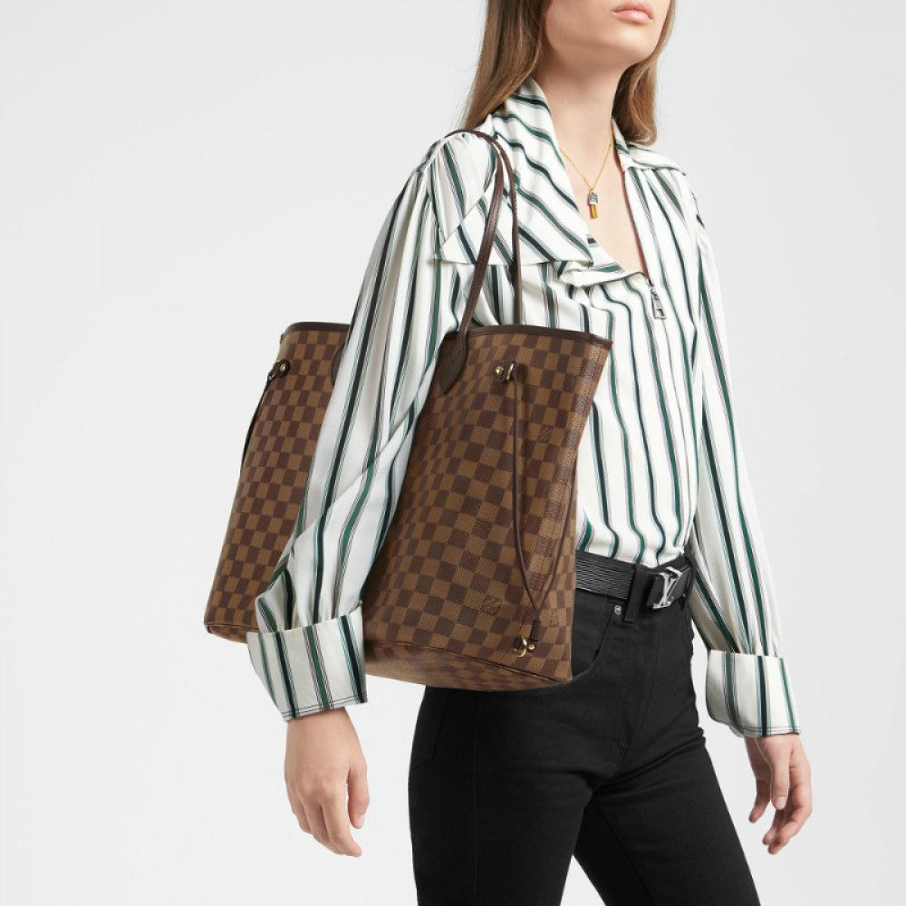 L Damier Ebene Canvas Neverfull GM N41357