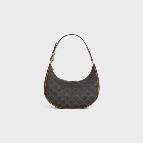AVA BAG IN TRIOMPHE CANVAS AND CALFSKIN TAN
