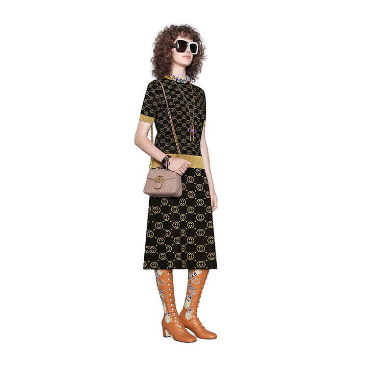GG Marmont Mini Top Handle Bag