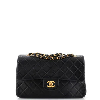 CC Vintage Classic Double Flap Bag Quilted Lambskin Medium