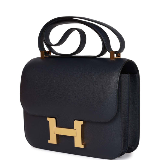 H Constance 24 Bleu Nuit Evercolor Gold Hardware
