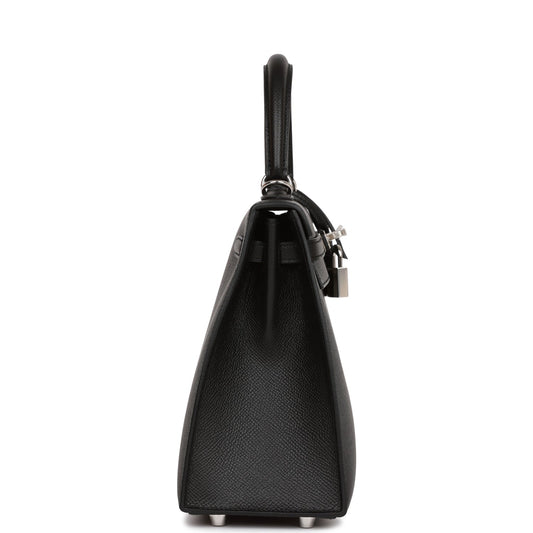 H Kelly Sellier 25 Black Epsom Palladium Hardware