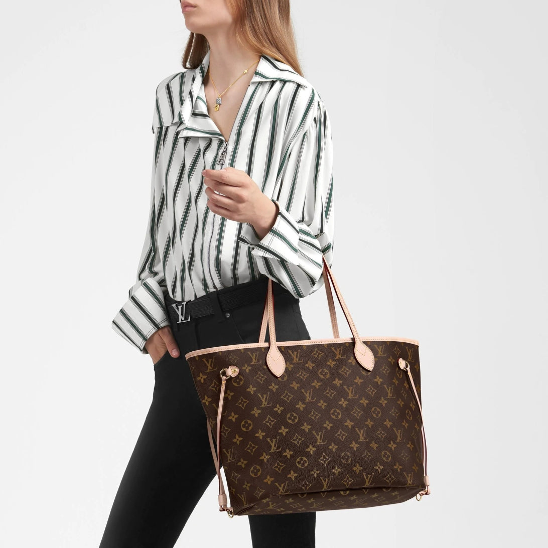 L Monogram Canvas Neverfull GM M40990 Beige