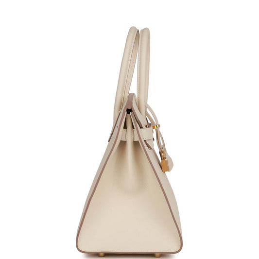 H Birkin Sellier 30 Craie Epsom Gold Hardware