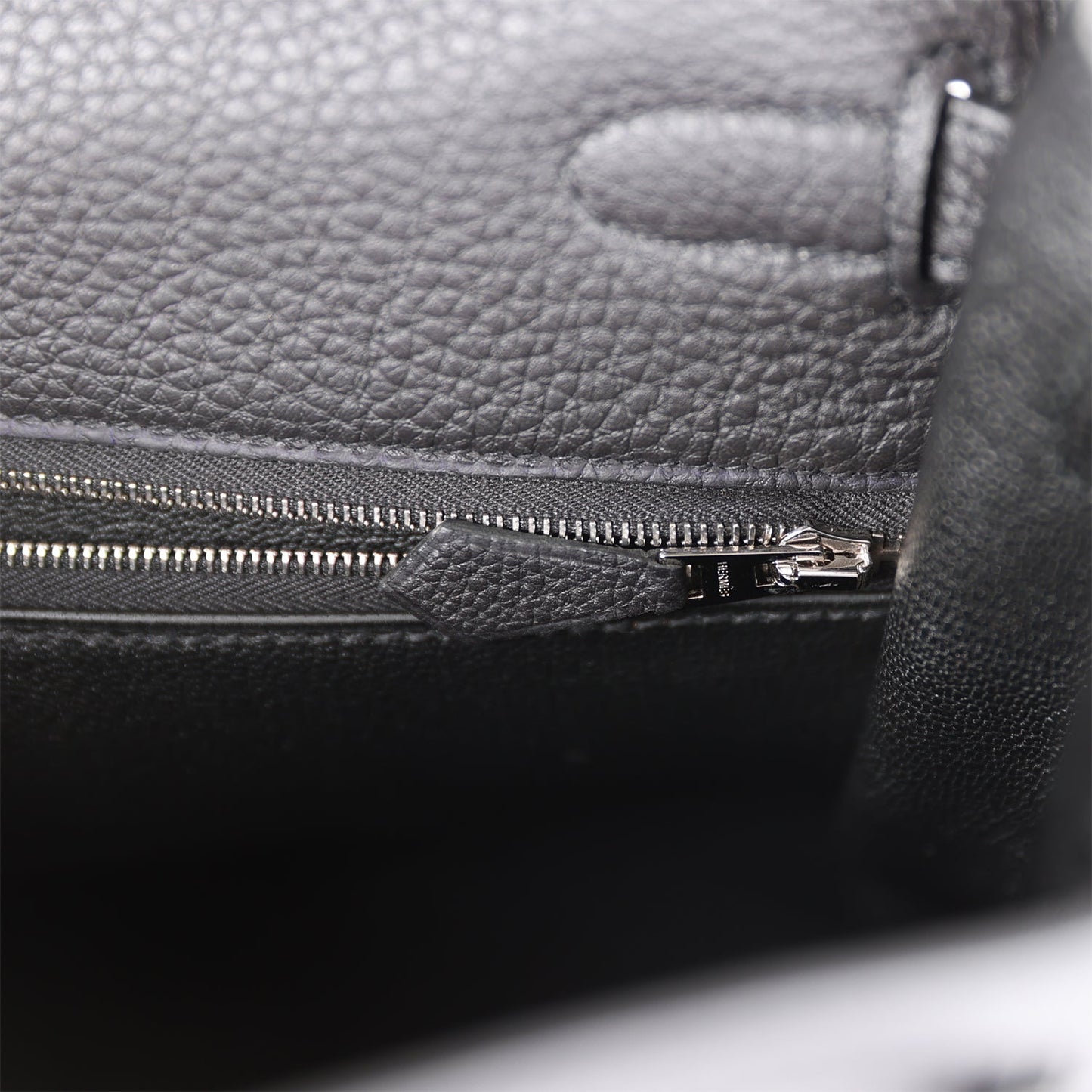 H Kelly Retourne 32cm Black Togo Palladium Hardware
