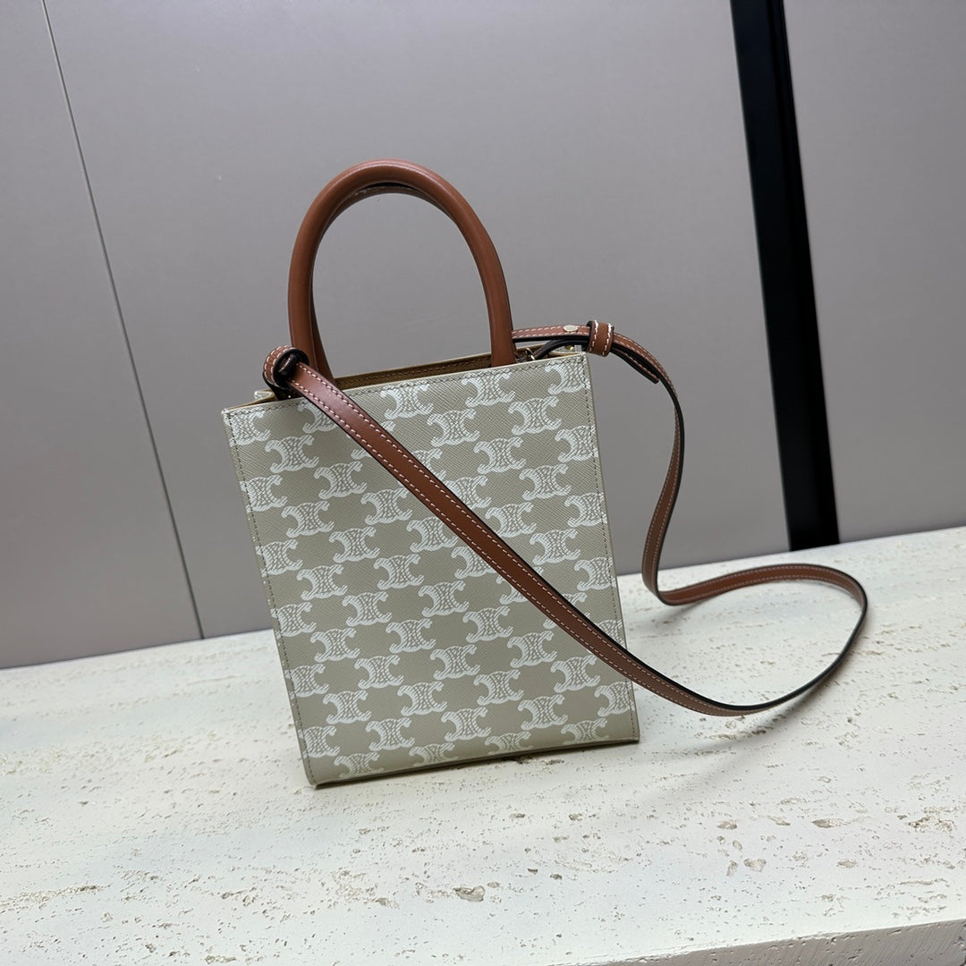Celine Cabas Triomphe Handbag, 20X 17X 6CM
