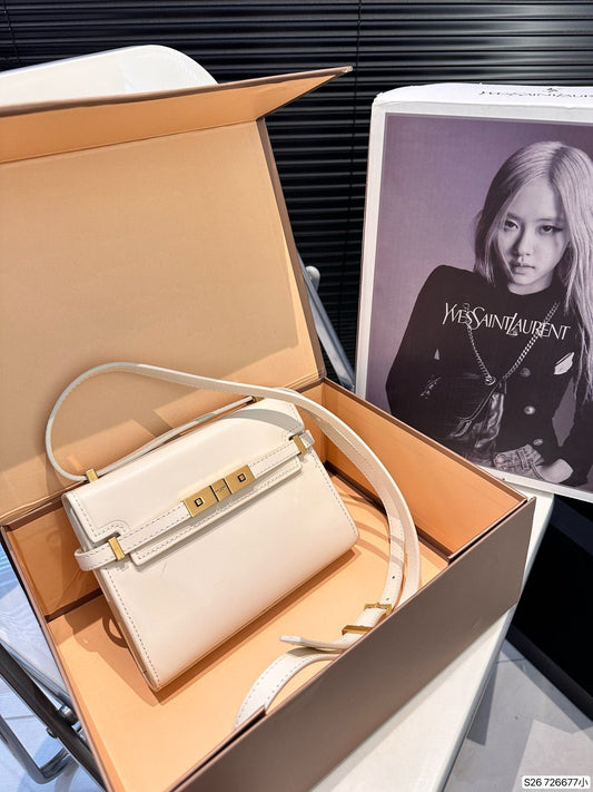 Y new arrival Manhattan bag smooth leather small size: 19 *14 cm
