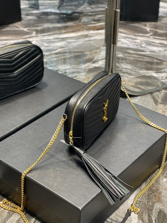 Y Lou Mini Bag In Quilted Grain De Poudre Embossed Leather
