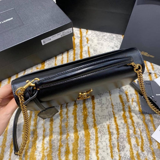 Y Medium Sunset Satchel in Smooth Leather Bag
