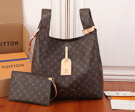 Louis Vuitton Atlantis GM Brown Monogram Canvas Shoulder Bag