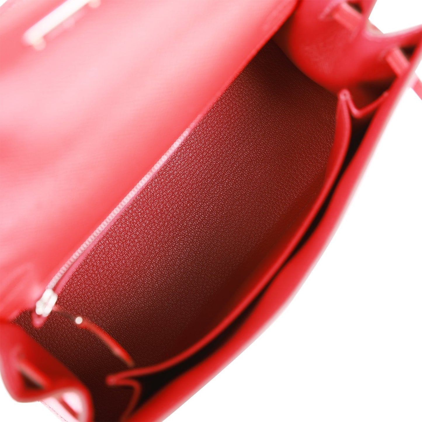 H Kelly Sellier 25 Rouge de Coeur Verso Epsom Palladium Hardware
