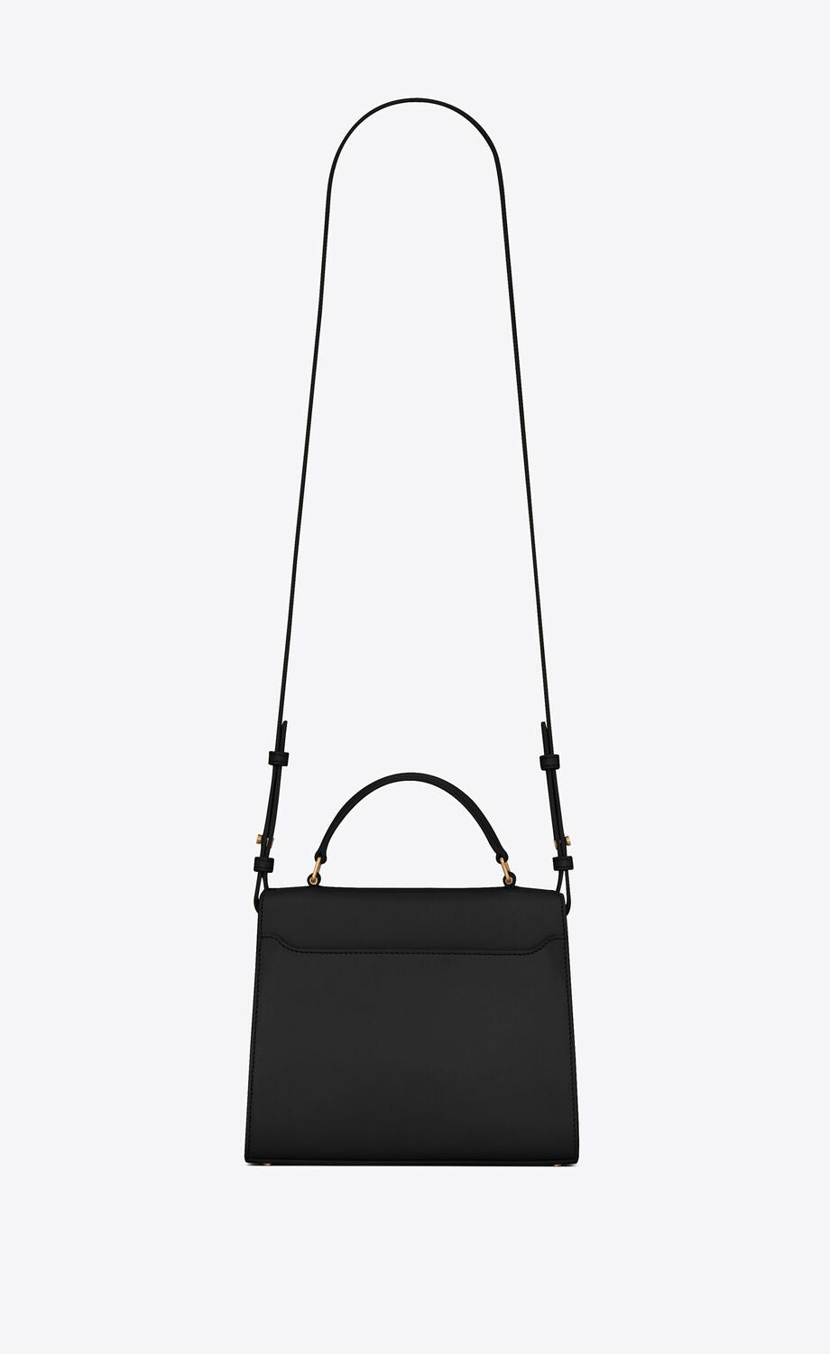 Y Cassandra Mini Top Handle Bag in Box Leather