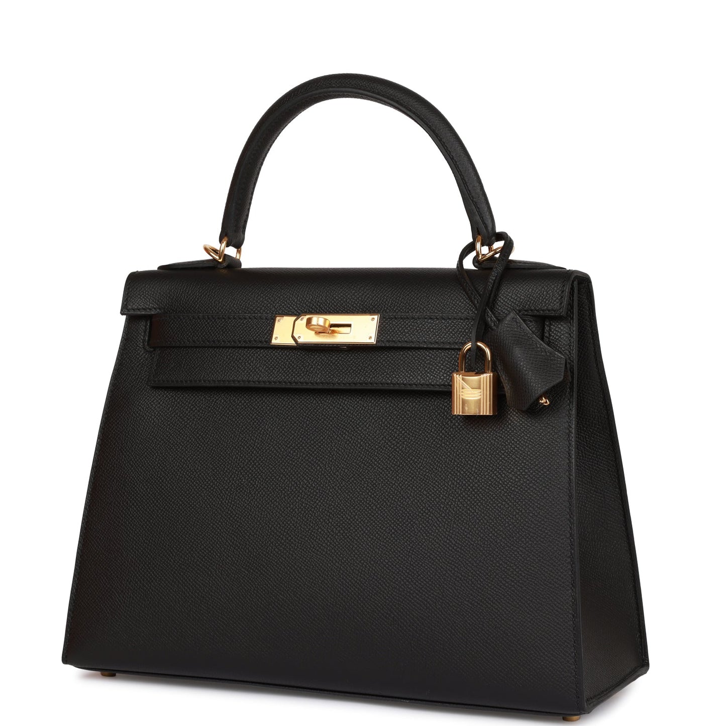 H Kelly Sellier 28 Black Epsom Gold Hardware