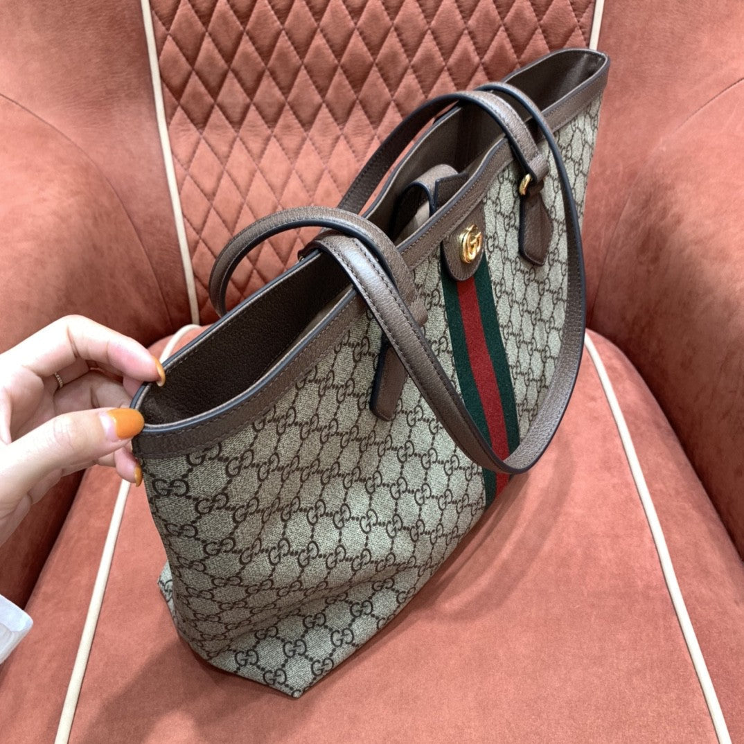 GC479 Ophidia GG Medium Tote / 15"W x 11"H x 5.5"D