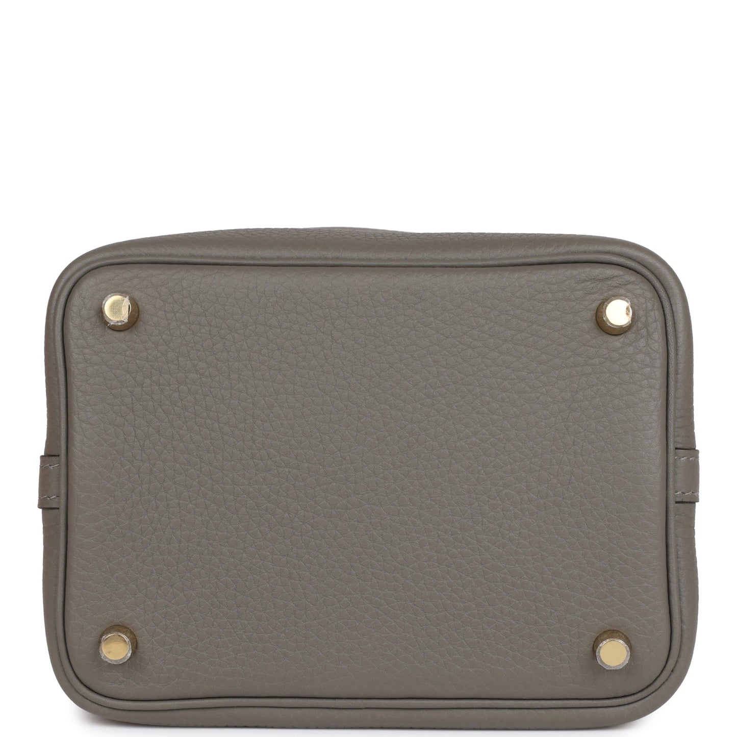 H Picotin Lock 18 Gris Meyer Clemence Gold Hardware
