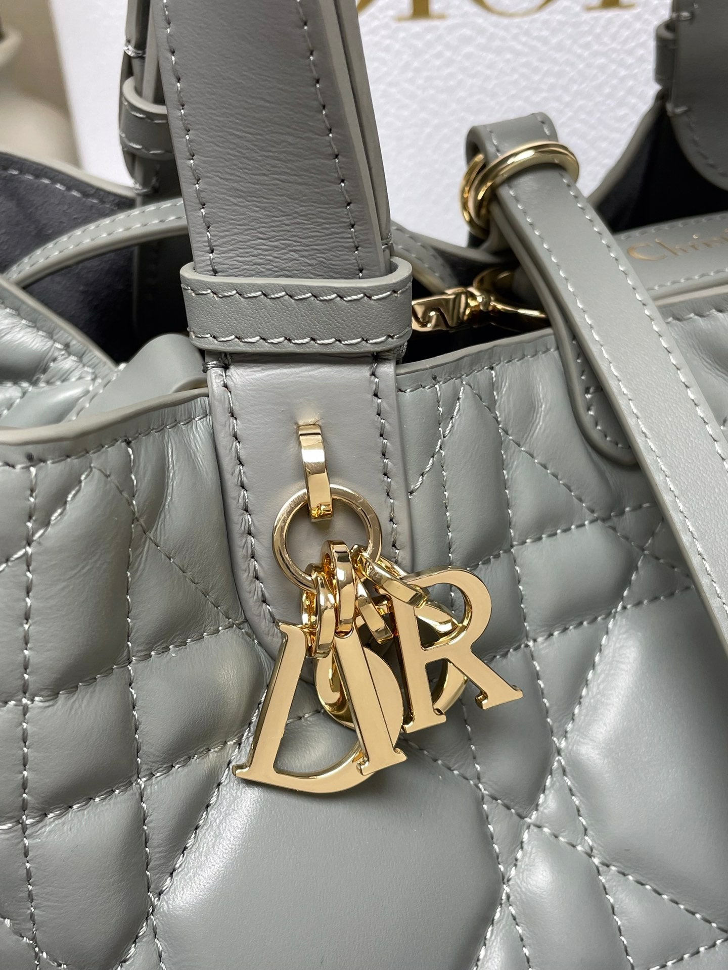 Dior Toujours Bag Small Grey 23x15x15cm