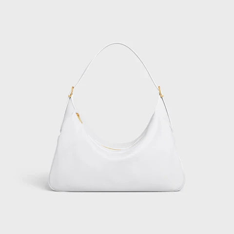 LARGE ROMY IN SUPPLE CALFSKIN ARCTIC WHIT