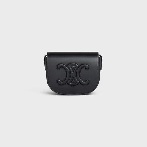 FOLCO CUIR TRIOMPHE IN SMOOTH CALFSKIN BLACK