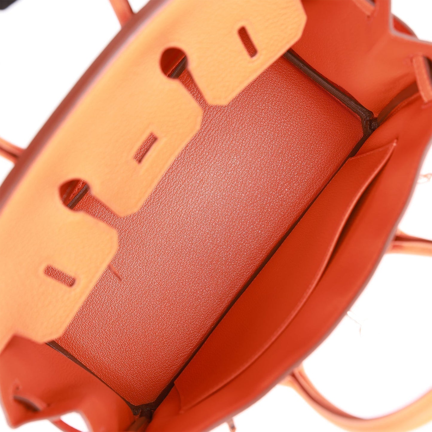 H Birkin 25 Orange Togo Palladium Hardware