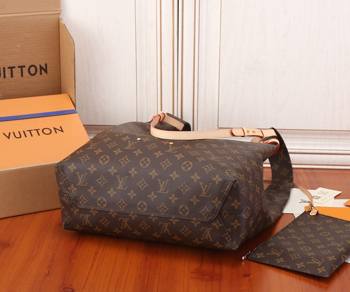 Louis Vuitton Atlantis GM Brown Monogram Canvas Shoulder Bag