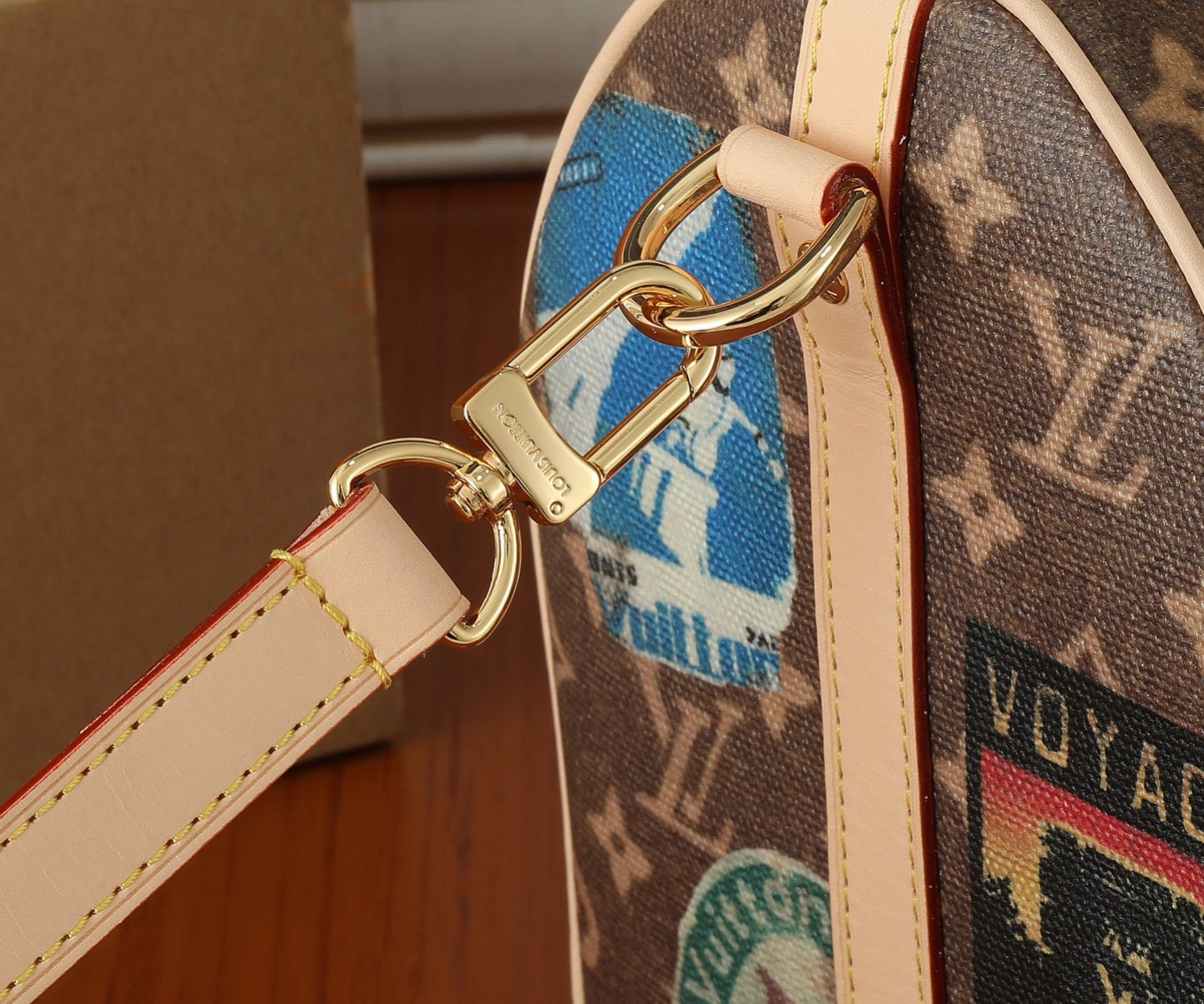 LV Monogram Hotel Labels Speedy Bandouliere 30