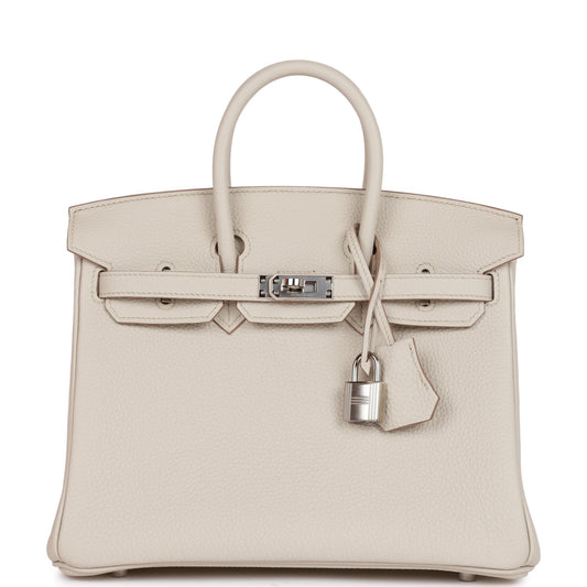 H Birkin 25 Beton Togo Palladium Hardware