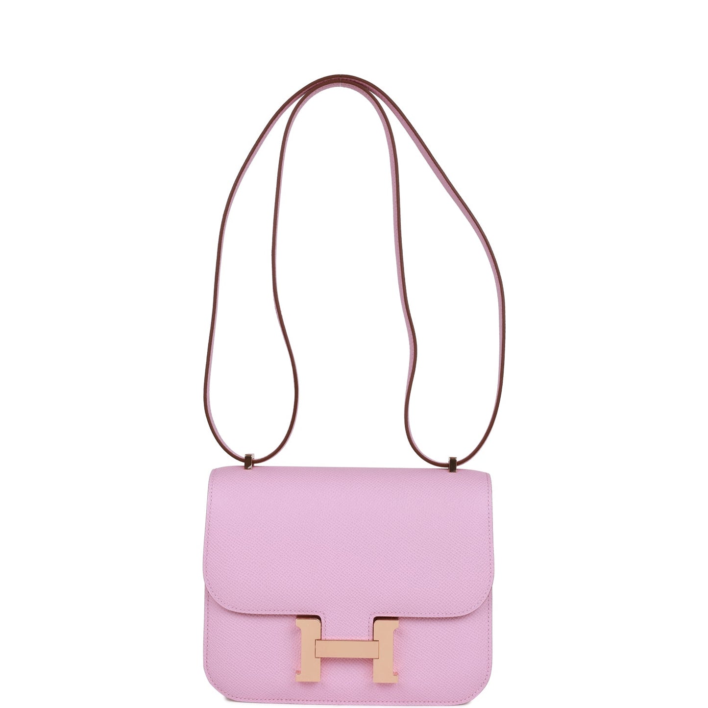 H Constance 18 Mauve Syestre Epsom Rose Gold Hardware