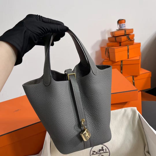 Hermes Picotin 18 Etoupe  Bag 18cm