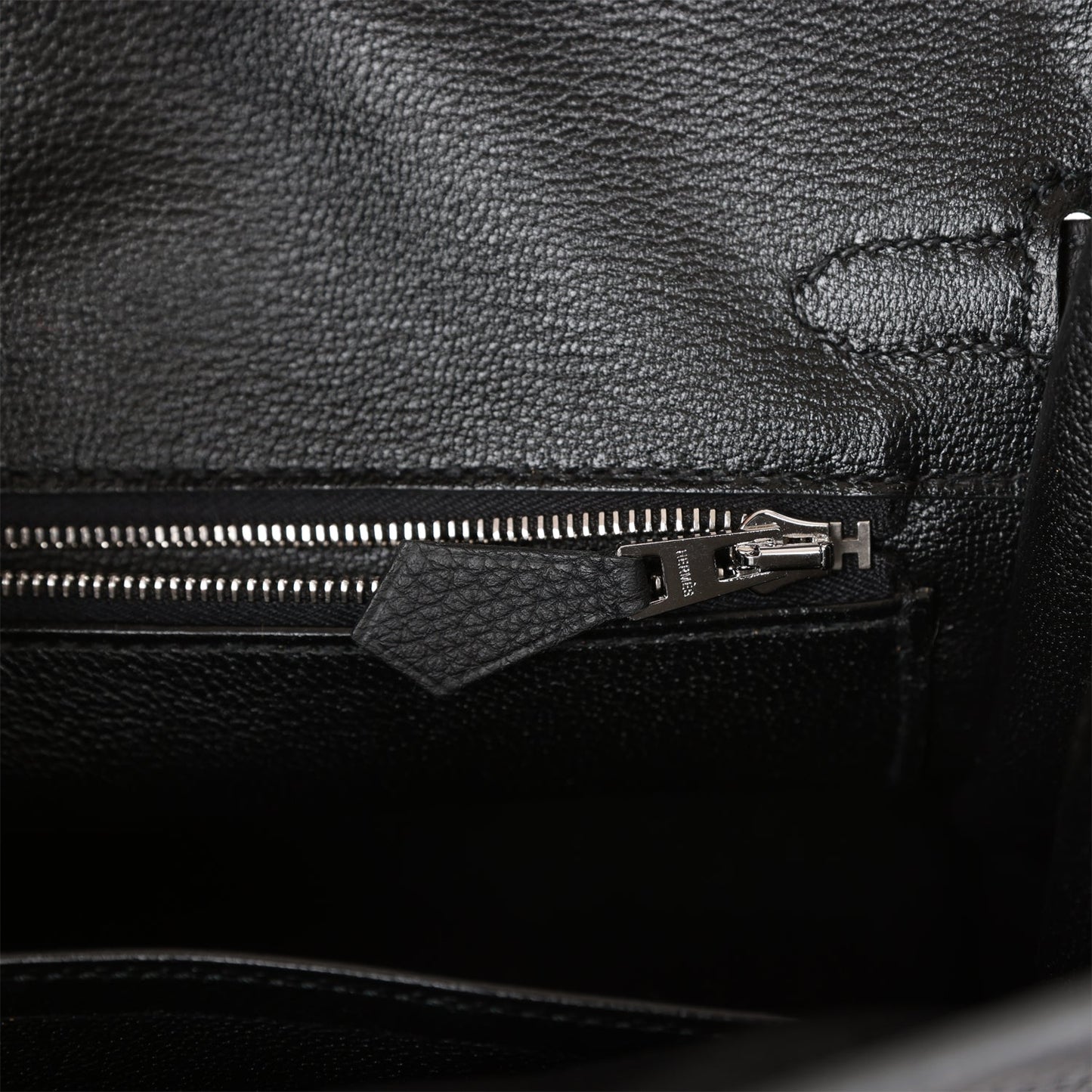 H Birkin 25 Black Togo Palladium Hardware