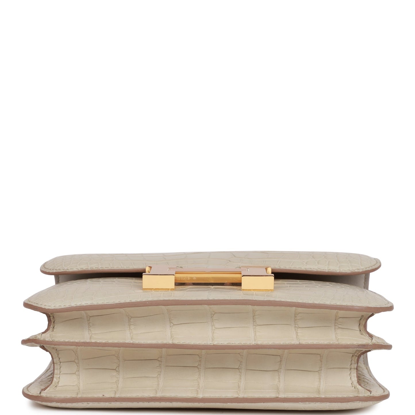 H Constance 18 Beton Matte Alligator Gold Hardware
