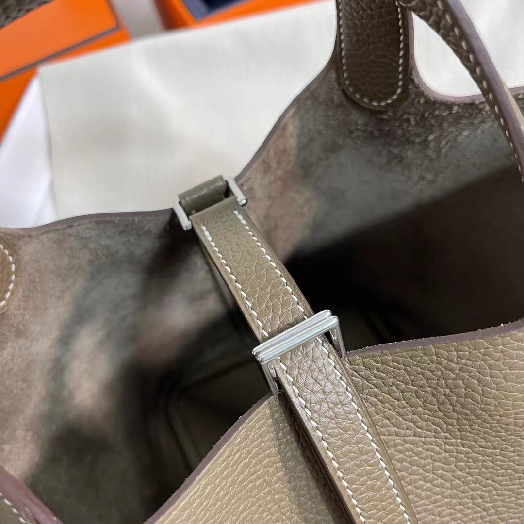 Hermes Picotin 18 Etoupe  Bag 18cm