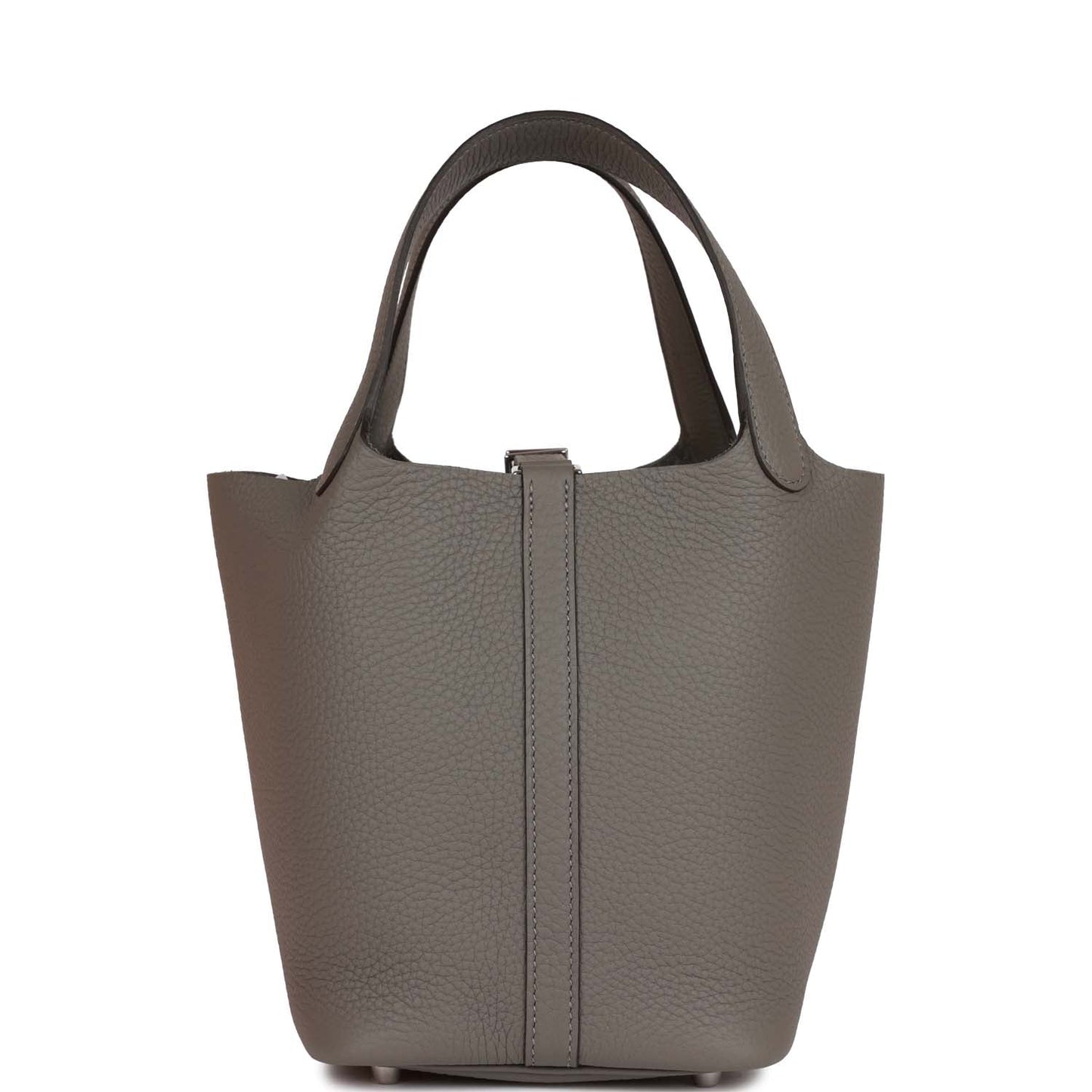 H Picotin Lock 18 Gris Meyer Clemence Palladium Hardware