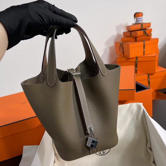 Hermes Picotin 18 Etoupe  Bag 18cm