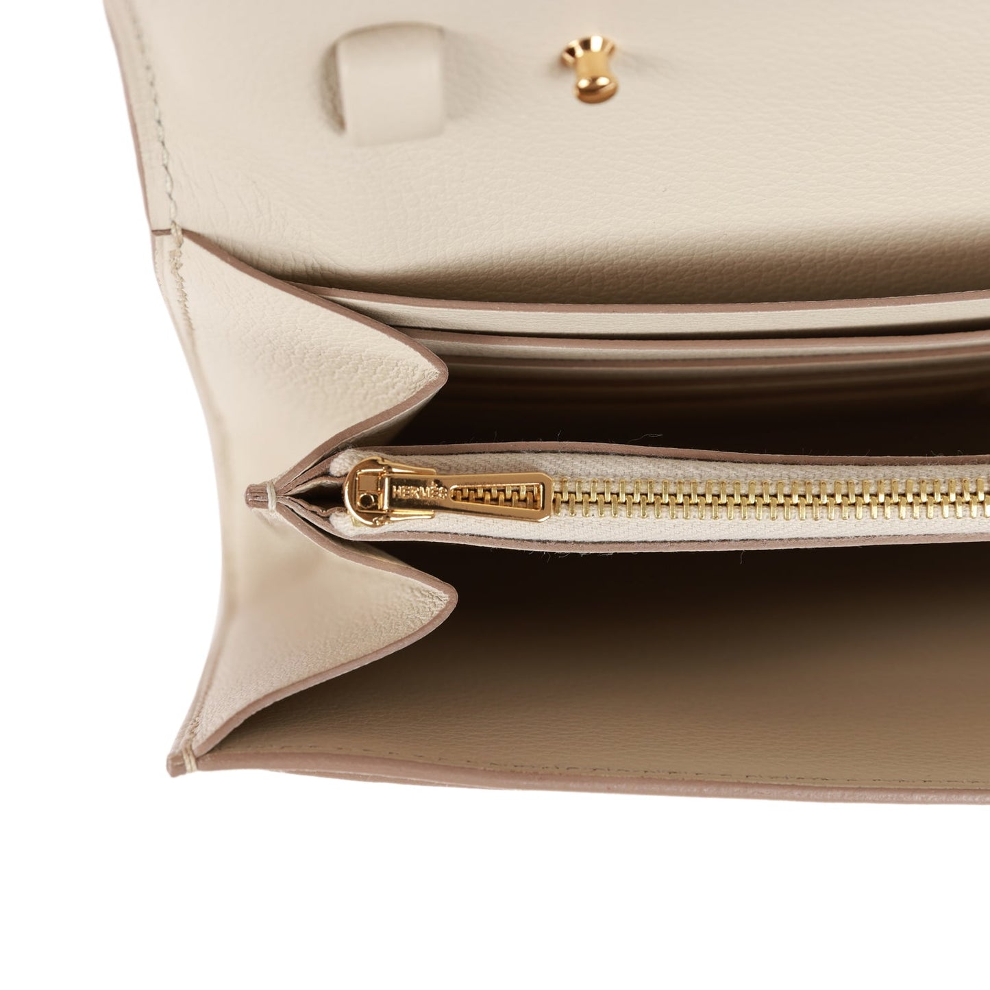 H Constance Wallet To Go Beton Evercolor Gold Hardware