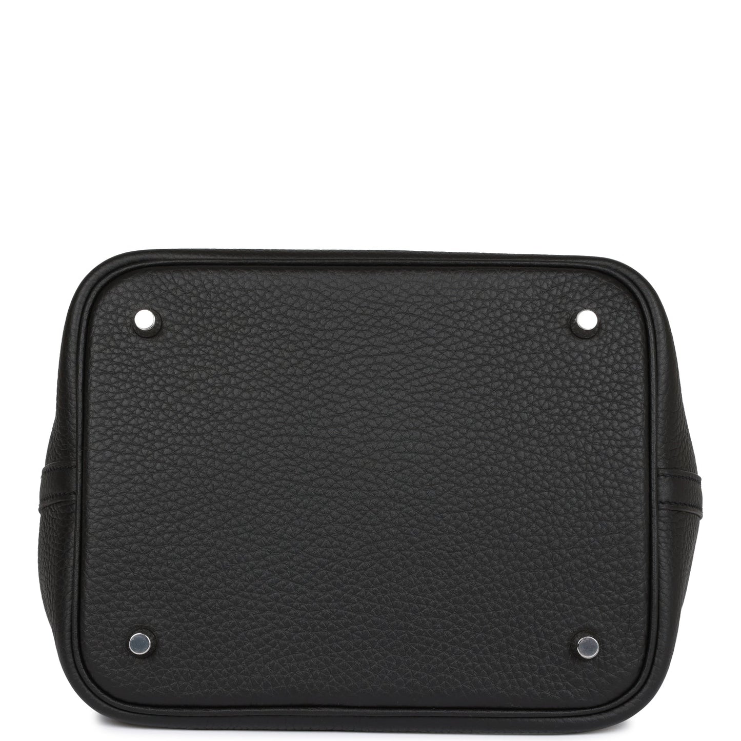 H Black Clemence Picotin Lock 22cm Palladium Hardware