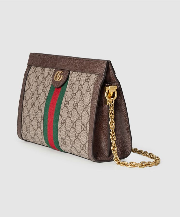 GG Ophidia GG small shoulder bag 503877 Dark Coffee