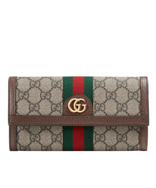 GG Ophidia GG continental wallet 523153 Dark Coffee