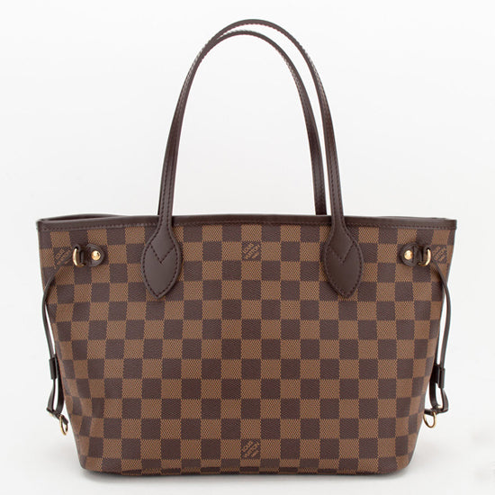 L N51109 Neverfull PM Shoulder Bag Damier Ebene Canvas
