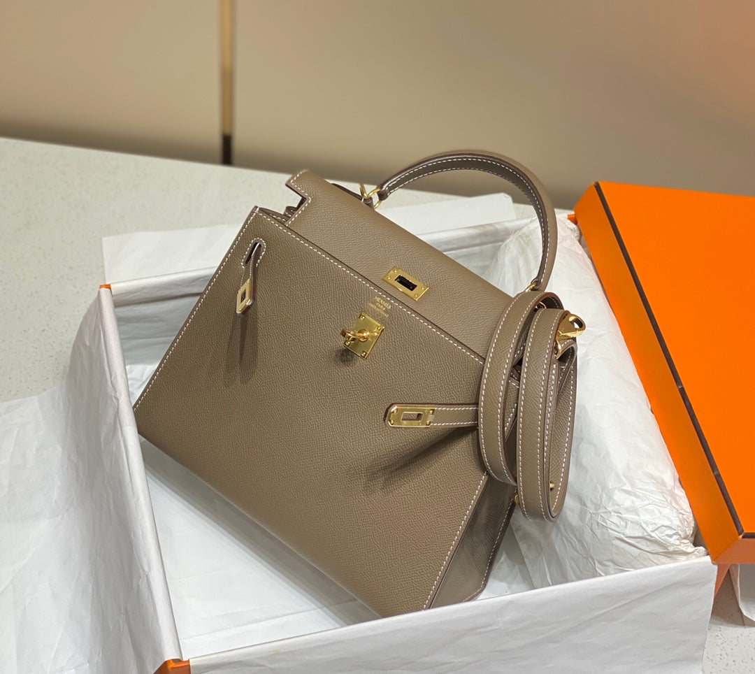 Hermès Epsom Kelly 25cm Hangbag