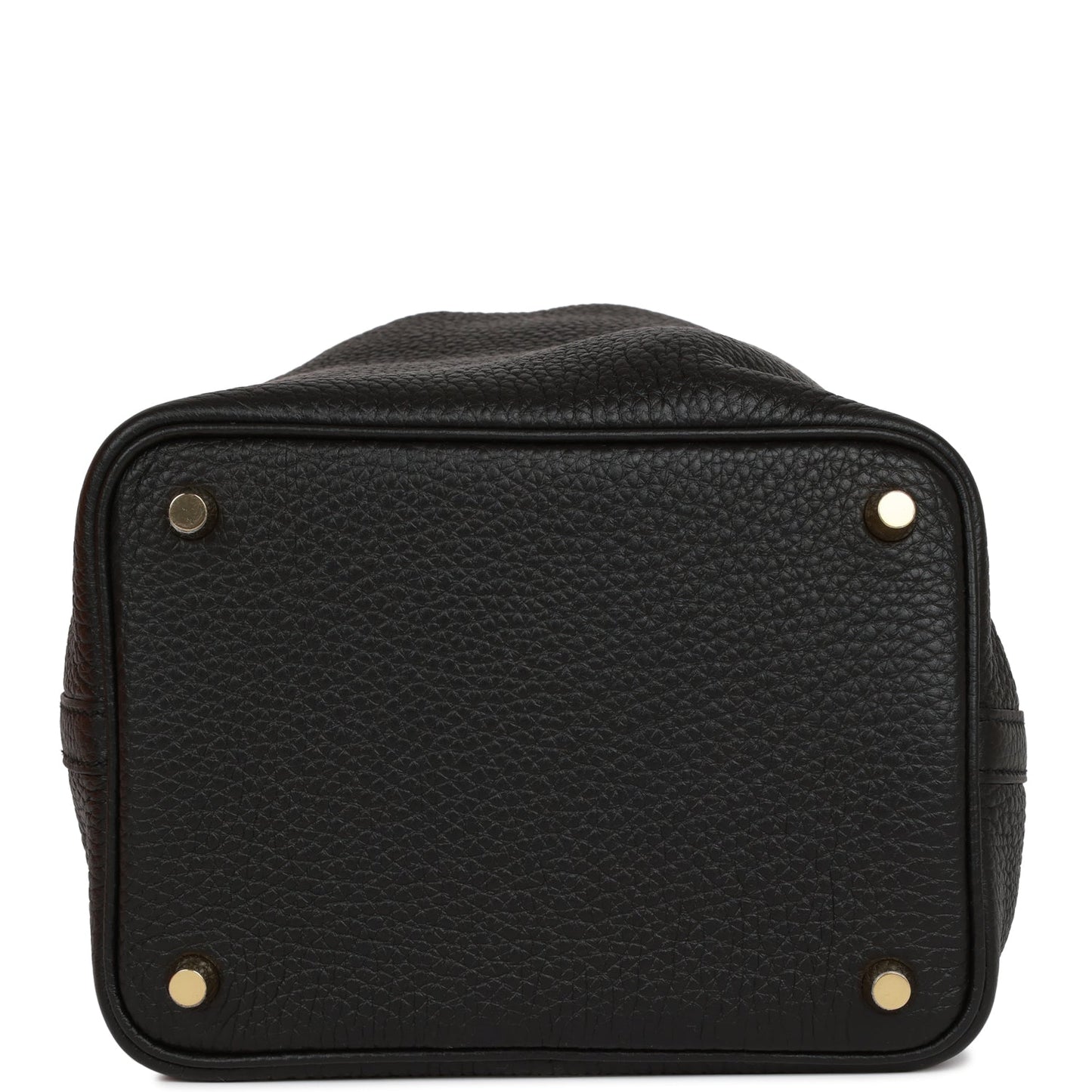 H Picotin Lock 18 Black Clemence Gold Hardware