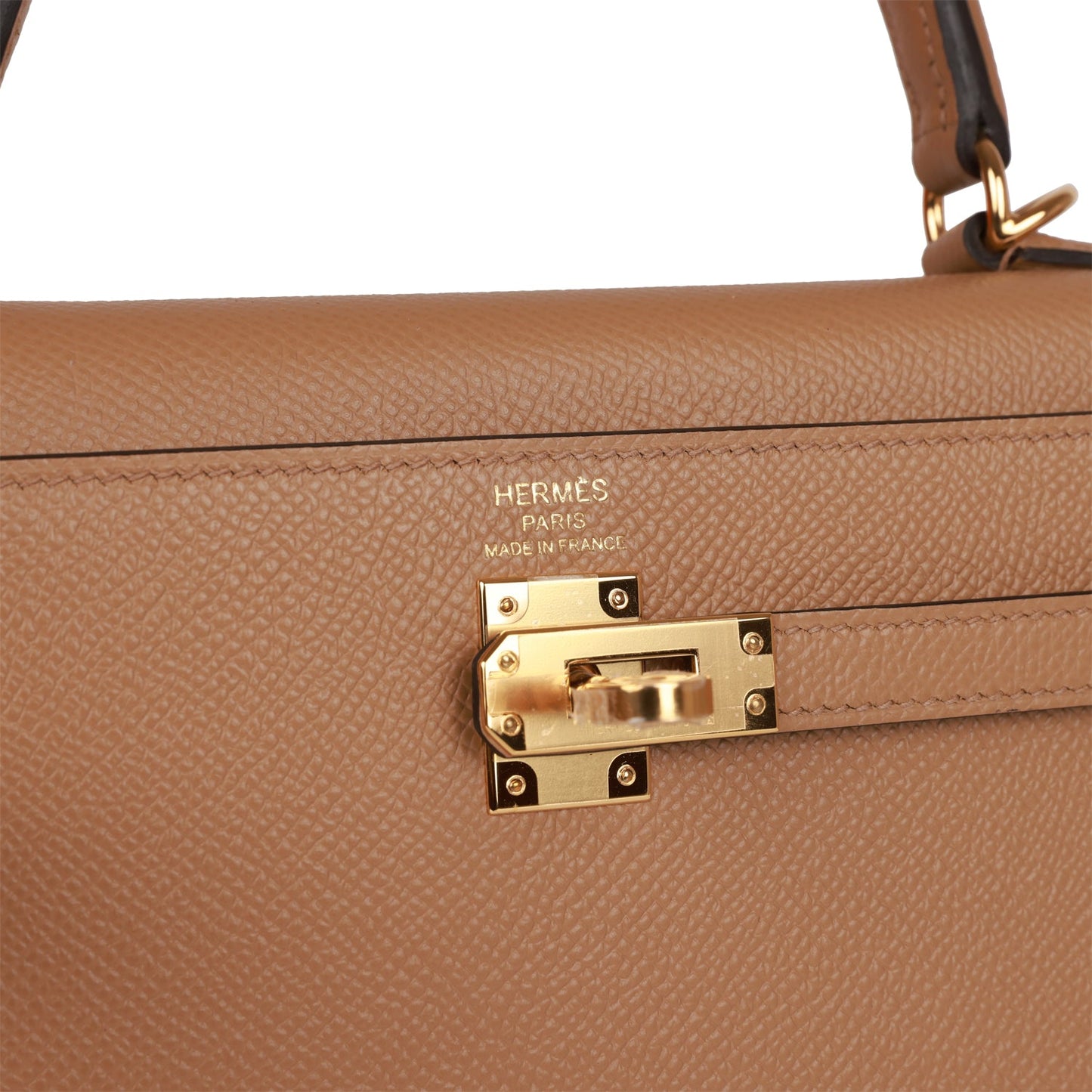 H Kelly Sellier 25 Chai Epsom Gold Hardware