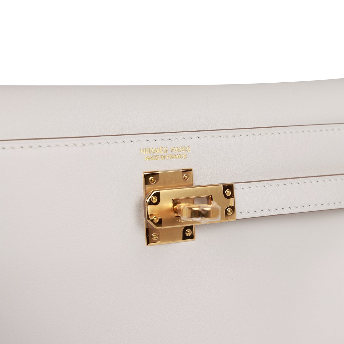 H Kelly Danse Gris Perle Swift Gold Hardware