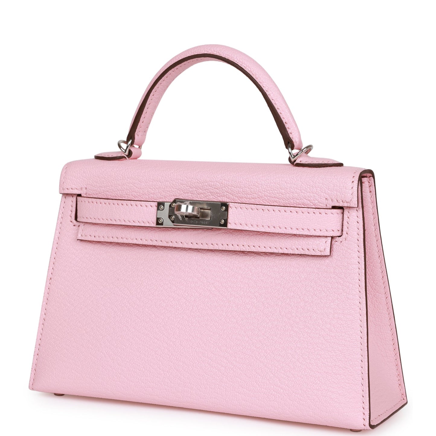H Kelly Sellier 20 Rose Sakura Chevre Palladium Hardware