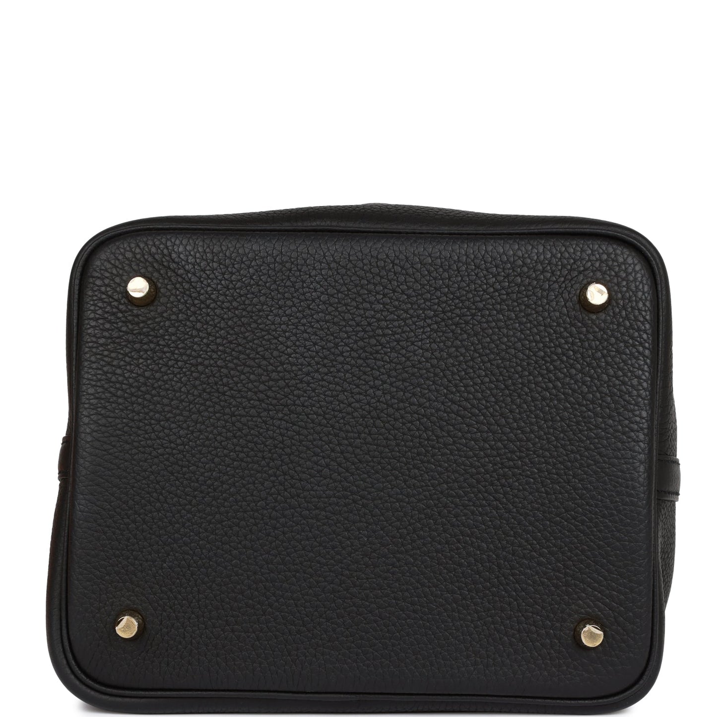 H Picotin Lock 22 Black Clemence Gold Hardware
