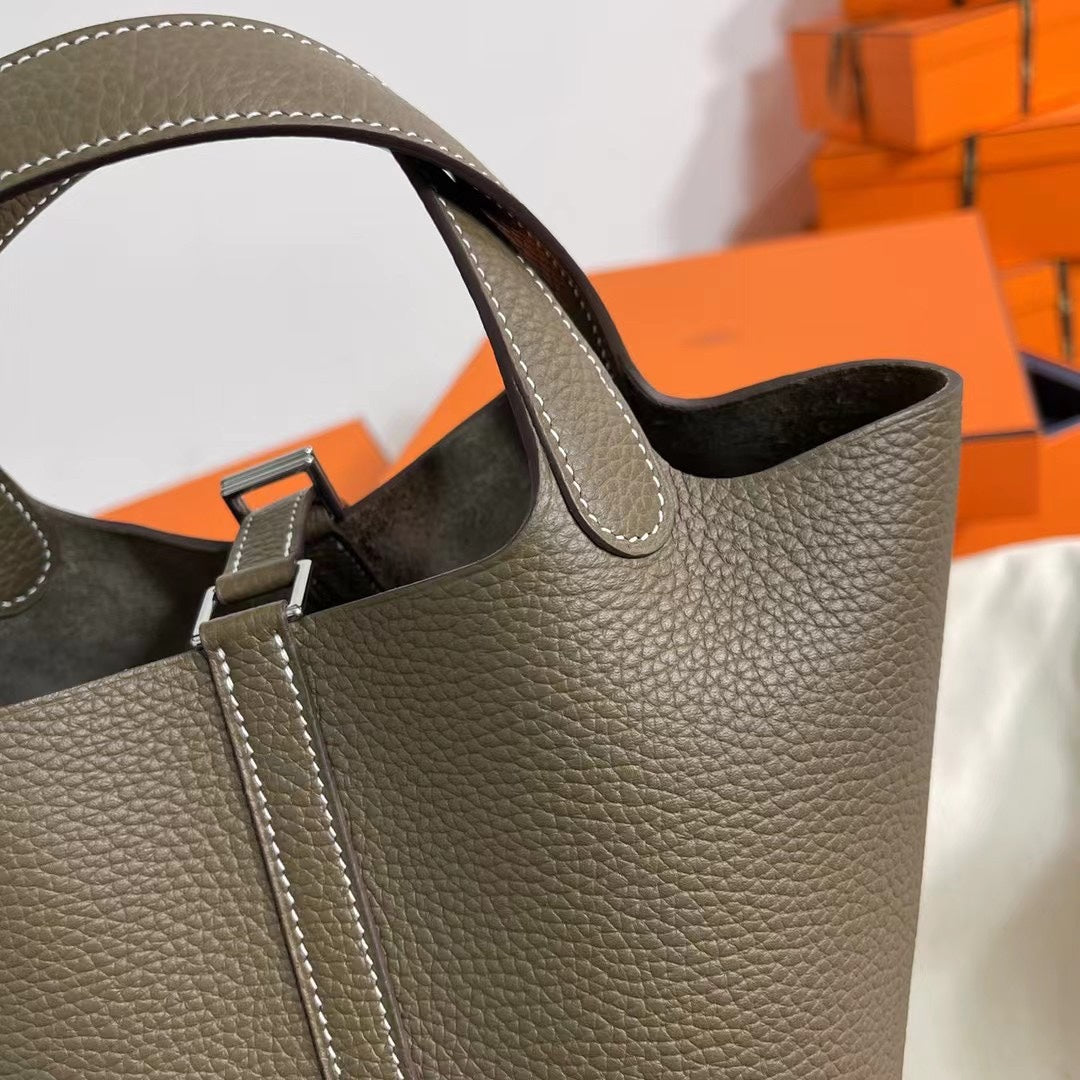 Hermes Picotin 18 Etoupe  Bag 18cm