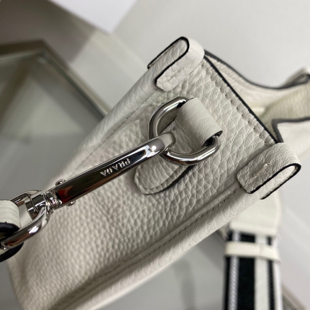 Pra Mini Shoulder Bag White For Women, Women's Bags 7.9in/20cm